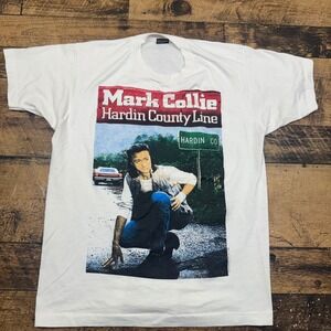 Mark Collie Hardin County Line 1990 Vintage‎ T Shirt XL Screen Stars Made USA